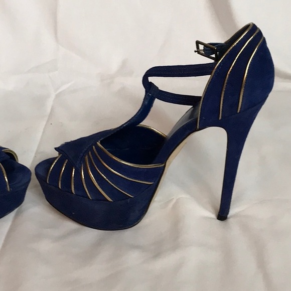 Truth or Dare by Madonna blue platform heel - Picture 4 of 4